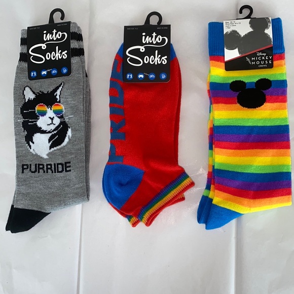 - Disney & Into The Socks PRIDE🌈Bundle (3pai… - Picture 1 of 9